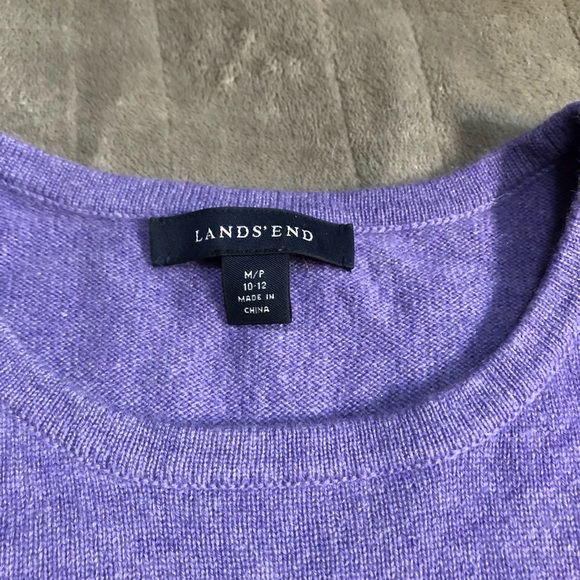 Size M 100% cashmere Lands end sweater - Picture 4 of 9